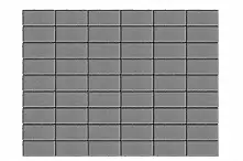 Тротуарная плитка «Прямоугольник» СЕРЫЙ однослойный 